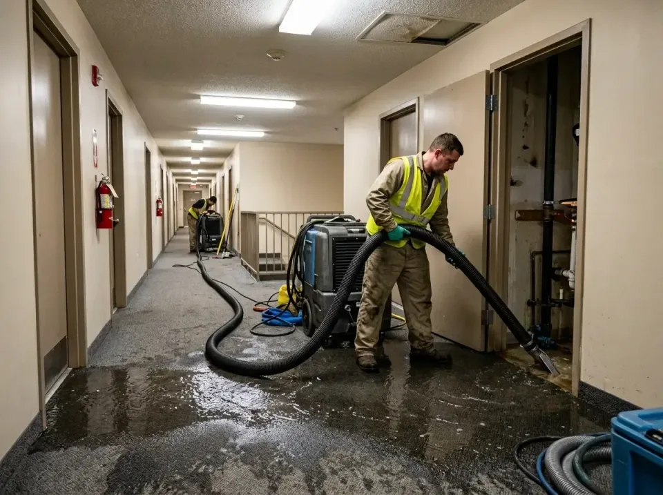 multi-unit-apartment-hallway-f-005 — frequently asked questions, Emergency Burst Pipe Water Extraction & Removal in Orange B…